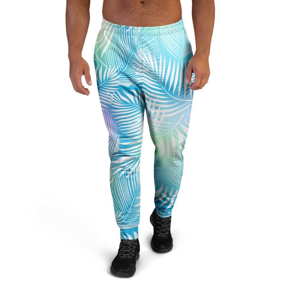 Palm Leaf Hawaiian Print Men's Joggers-grizzshop