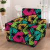 Palm Leaf Hawaiian Print Pattern Armchair Cover-grizzshop