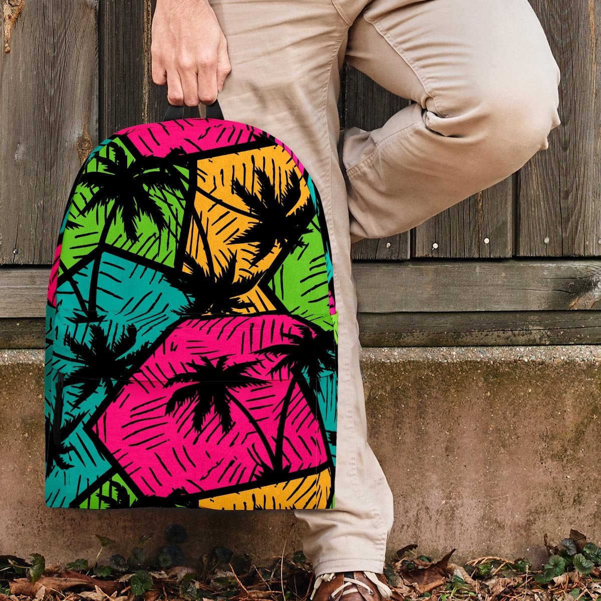 Palm Leaf Hawaiian Print Pattern Backpack-grizzshop