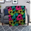 Palm Leaf Hawaiian Print Pattern Blanket-grizzshop