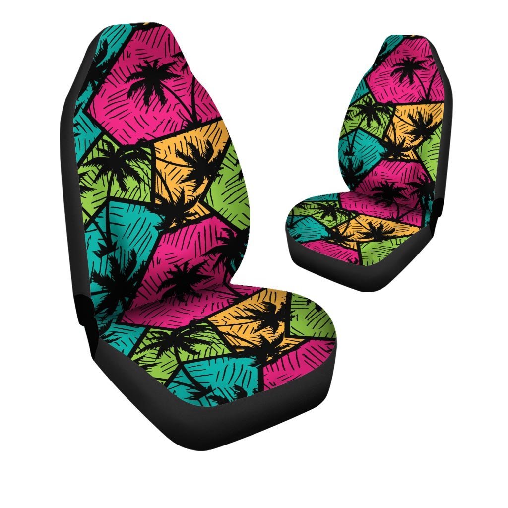 Palm Leaf Hawaiian Print Pattern Car Seat Covers-grizzshop