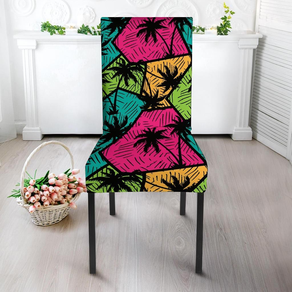 Palm Leaf Hawaiian Print Pattern Chair Cover-grizzshop