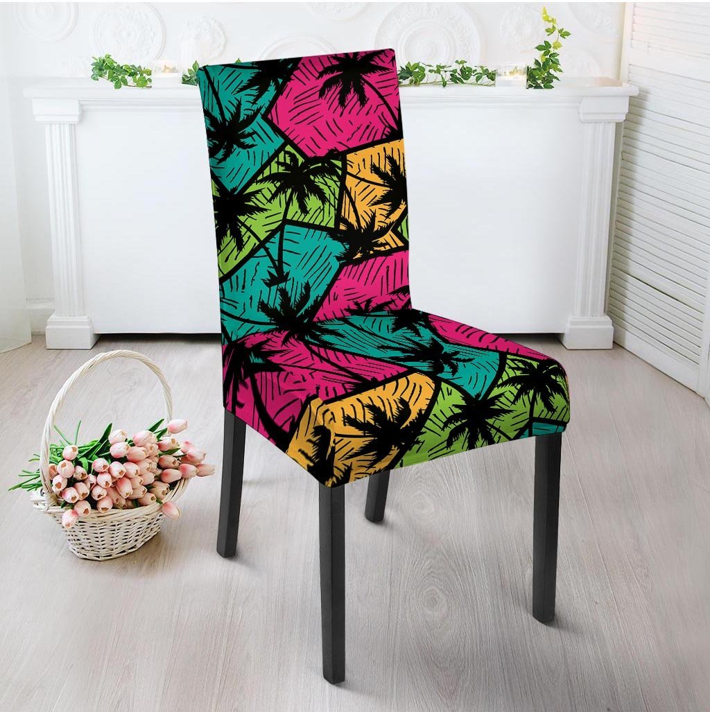 Palm Leaf Hawaiian Print Pattern Chair Cover-grizzshop
