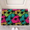 Palm Leaf Hawaiian Print Pattern Door Mat-grizzshop