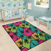 Palm Leaf Hawaiian Print Pattern Floor Mat-grizzshop