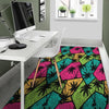 Palm Leaf Hawaiian Print Pattern Floor Mat-grizzshop