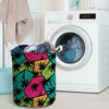 Palm Leaf Hawaiian Print Pattern Laundry Basket-grizzshop