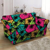 Palm Leaf Hawaiian Print Pattern Loveseat Cover-grizzshop