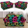 Palm Leaf Hawaiian Print Pattern Loveseat Cover-grizzshop