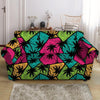 Palm Leaf Hawaiian Print Pattern Loveseat Cover-grizzshop