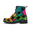 Palm Leaf Hawaiian Print Pattern Men's Boots-grizzshop