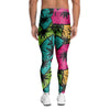 Palm Leaf Hawaiian Print Pattern Men's Leggings-grizzshop