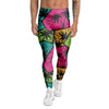 Palm Leaf Hawaiian Print Pattern Men's Leggings-grizzshop