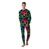 Palm Leaf Hawaiian Print Pattern Men's Pajamas-grizzshop