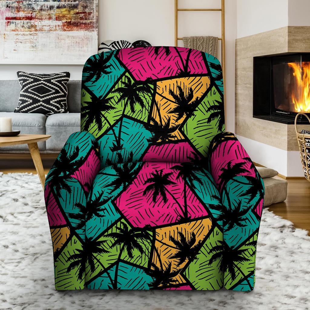 Palm Leaf Hawaiian Print Pattern Recliner Cover-grizzshop