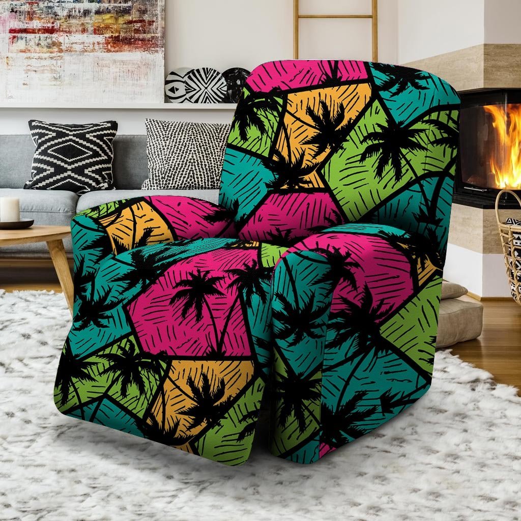 Palm Leaf Hawaiian Print Pattern Recliner Cover-grizzshop