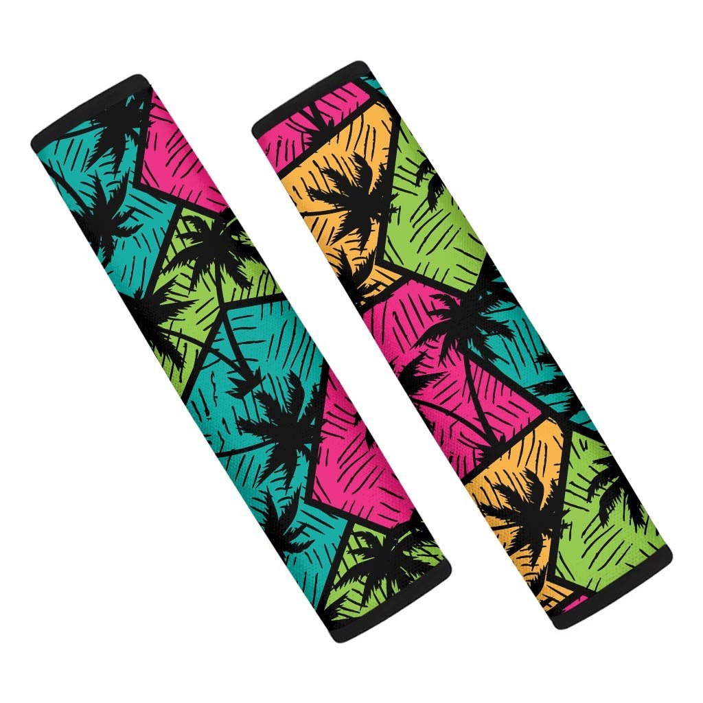 Palm Leaf Hawaiian Print Pattern Seat Belt Cover-grizzshop