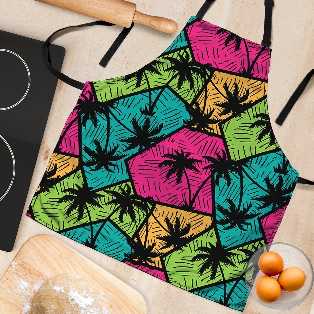 Palm Leaf Hawaiian Print Pattern Women's Apron-grizzshop