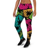 Palm Leaf Hawaiian Print Pattern Women's Joggers-grizzshop