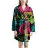 Palm Leaf Hawaiian Print Pattern Women's Robe-grizzshop