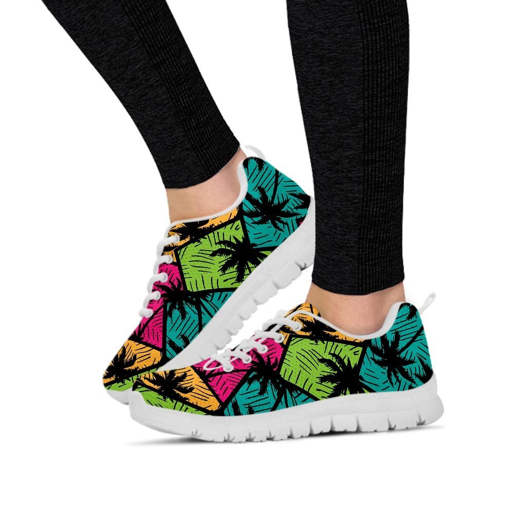 Palm Leaf Hawaiian Print Pattern Women's Sneakers-grizzshop