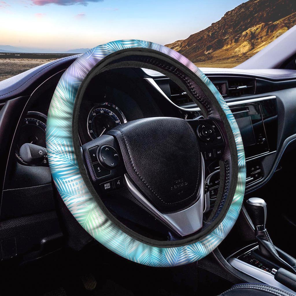 Palm Leaf Hawaiian Print Steering Wheel Cover-grizzshop