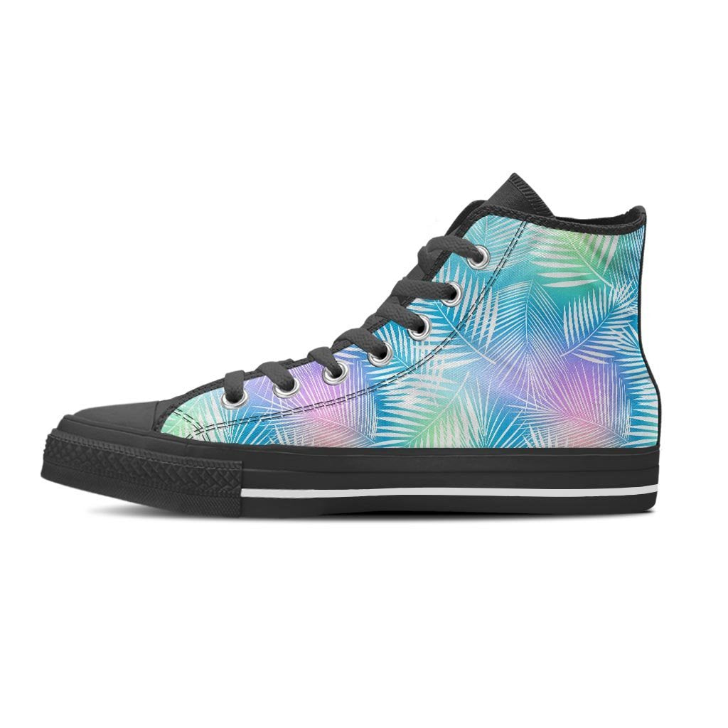 Palm Leaf Hawaiian Print Women's High Top Shoes-grizzshop