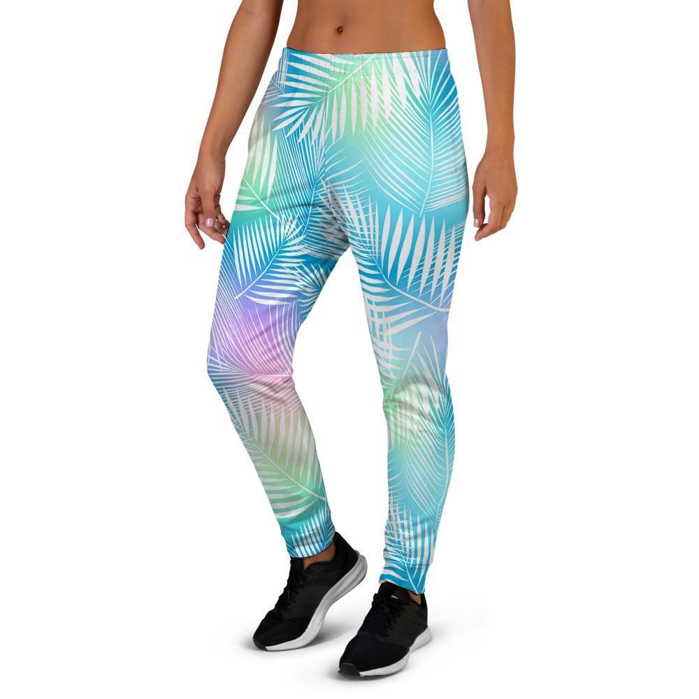 Palm Leaf Hawaiian Print Women's Joggers-grizzshop