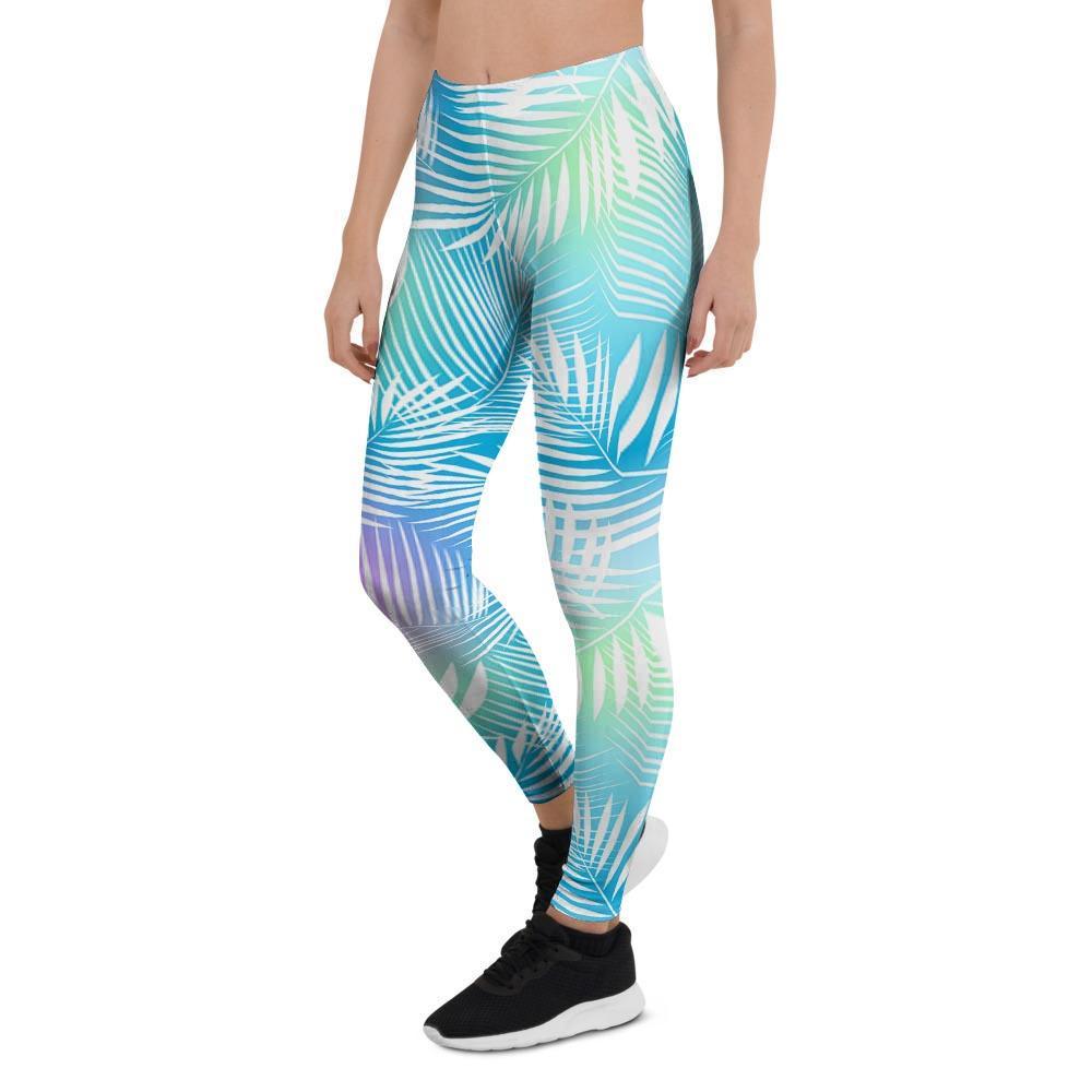 Palm Leaf Hawaiian Print Women's Leggings-grizzshop