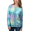 Palm Leaf Hawaiian Print Women's Sweatshirt-grizzshop