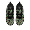 Palm Leaf Tropical Banana Print Pattern Black Sneaker-grizzshop