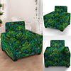 Palm Leaf Tropical Print Armchair Cover-grizzshop