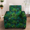 Palm Leaf Tropical Print Armchair Cover-grizzshop