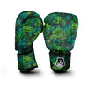 Palm Leaf Tropical Print Boxing Gloves-grizzshop