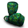 Palm Leaf Tropical Print Boxing Gloves-grizzshop