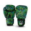 Palm Leaf Tropical Print Boxing Gloves-grizzshop