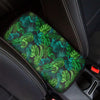 Palm Leaf Tropical Print Car Console Cover-grizzshop