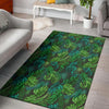 Palm Leaf Tropical Print Floor Mat-grizzshop