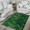 Palm Leaf Tropical Print Floor Mat-grizzshop