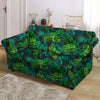 Palm Leaf Tropical Print Loveseat Cover-grizzshop