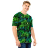 Palm Leaf Tropical Print Men T Shirt-grizzshop