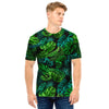 Palm Leaf Tropical Print Men T Shirt-grizzshop