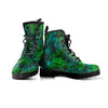 Palm Leaf Tropical Print Men's Boots-grizzshop