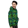 Palm Leaf Tropical Print Men's Hoodie-grizzshop