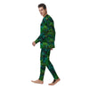 Palm Leaf Tropical Print Men's Pajamas-grizzshop