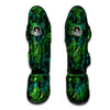 Palm Leaf Tropical Print Muay Thai Shin Guard-grizzshop