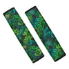 Palm Leaf Tropical Print Seat Belt Cover-grizzshop