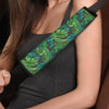 Palm Leaf Tropical Print Seat Belt Cover-grizzshop