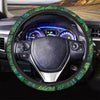 Palm Leaf Tropical Print Steering Wheel Cover-grizzshop