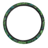 Palm Leaf Tropical Print Steering Wheel Cover-grizzshop